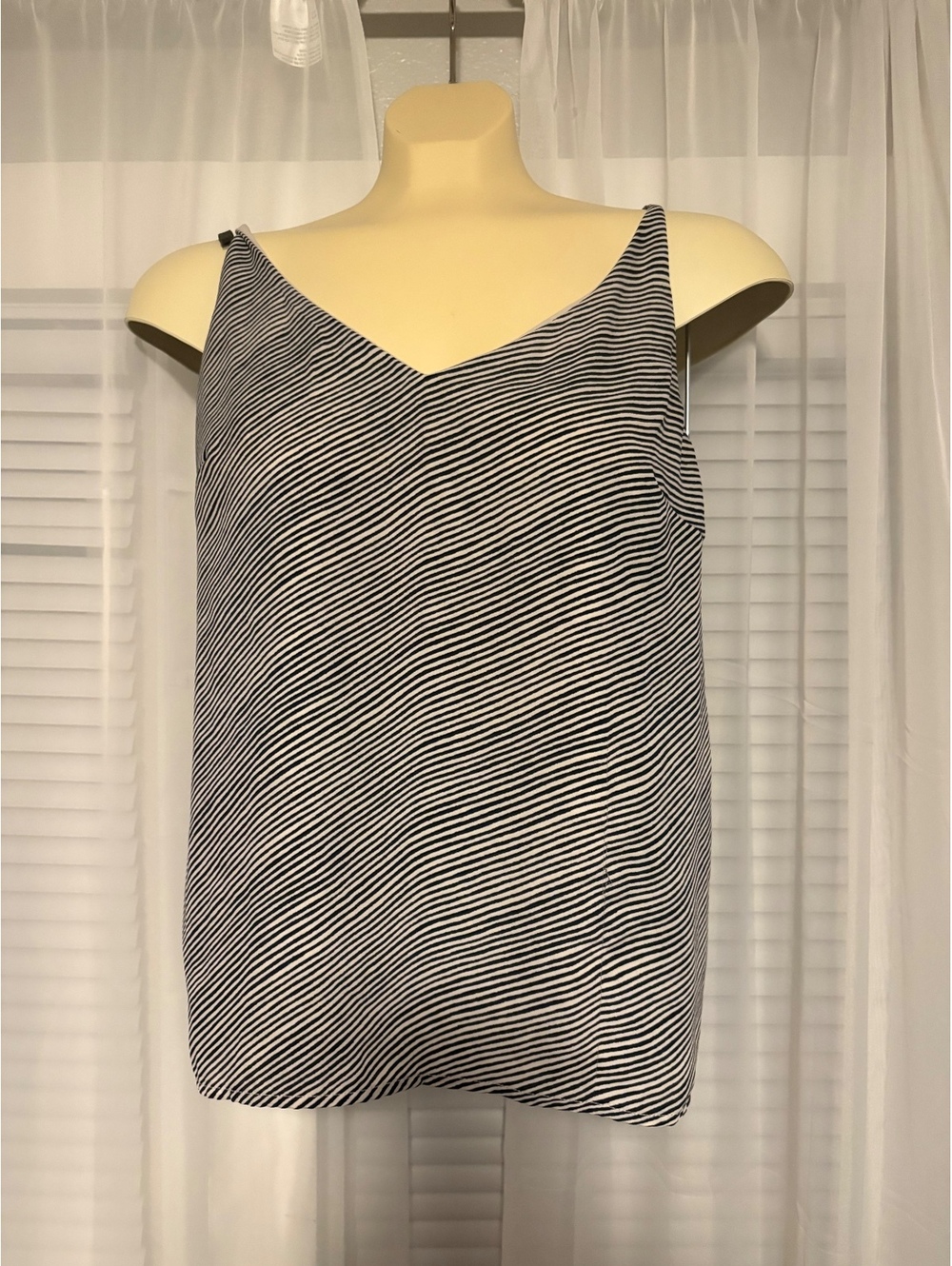 Banana Republic black and white striped camisole